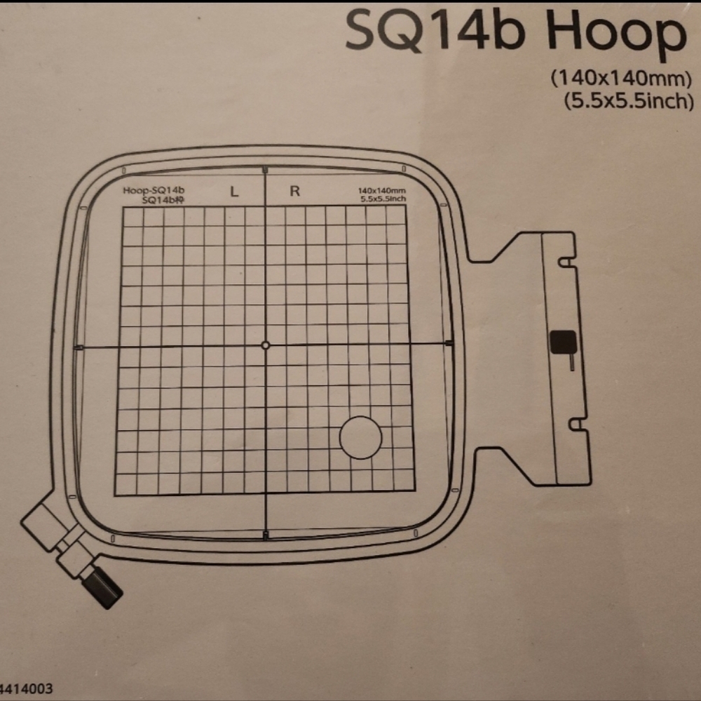Janome SQ14b Embroidery Hoop for MC400E and MC500E